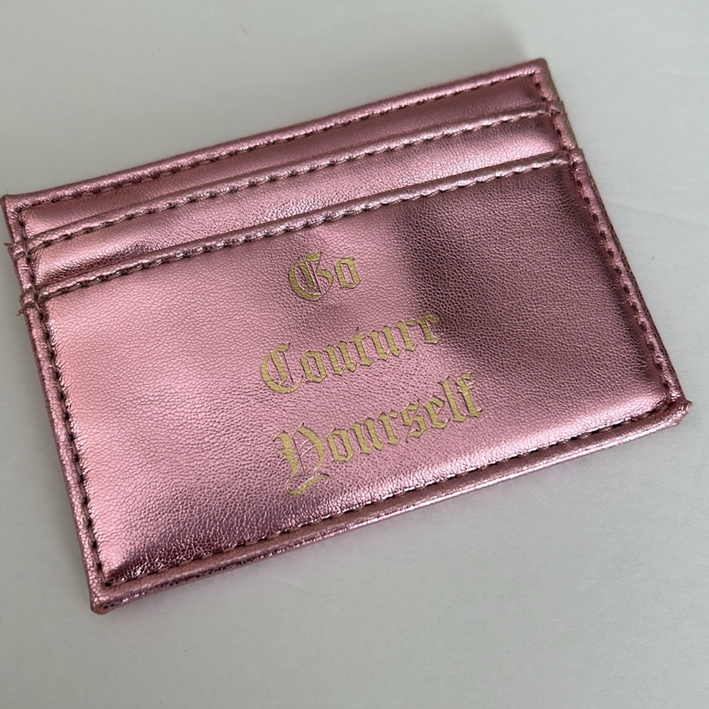 New Juicy Couture metallic blush wallet with pull out card case - Picture 13 of 16